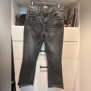 MOTHER Women's Ankle Crop Jeans - Faded Black/Grey